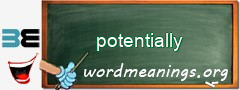 WordMeaning blackboard for potentially